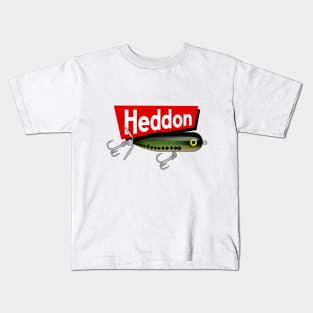 Heddon Tiny Torpedo Baby Bass Pattern Kids T-Shirt